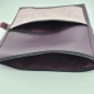 Preview: Gassitasche / Cross Bag / Hip Bag, augergine / rosa Blütenranken